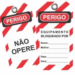 Etiqueta de Bloqueio Flexível Sem Filme 0,45mm Esp.