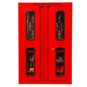 Estação de Bloqueio em Aço com Tampa de Vidro 40 Ganchos