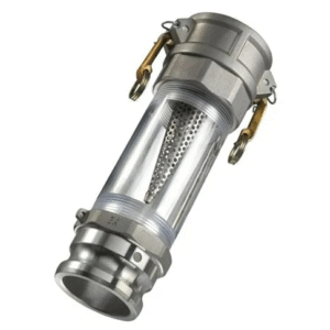 Kit Visor Tubular Policarbonato Transparente 4" com Filtro e Engates