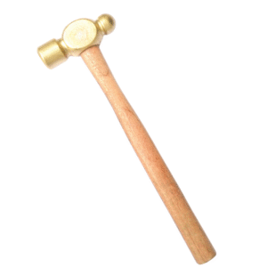 Martelo Bola de Bronze Cabo de Madeira 500GRS